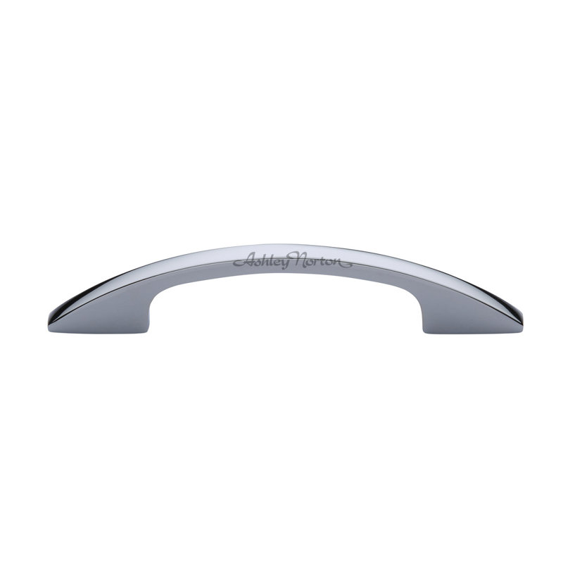 Polished Chrome Solid Brass Oval Cabinet Arch Pull