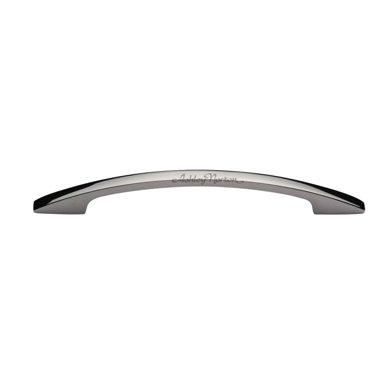 Polished Nickel Solid Brass 6" Cabinet Arch Pull
