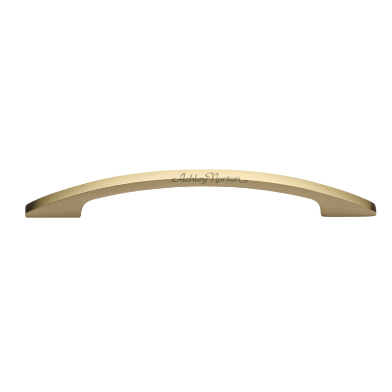 Satin Brass 8-inch Solid Brass Cabinet Arch Pull