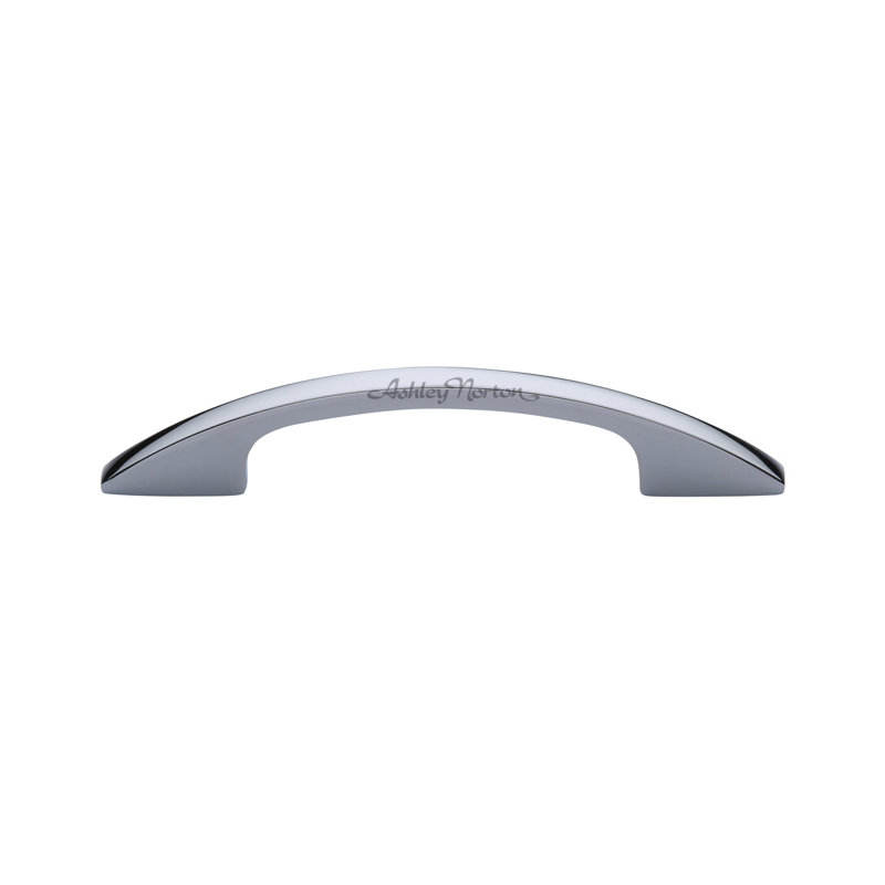 Polished Chrome Solid Brass Oval Cabinet Arch Pull
