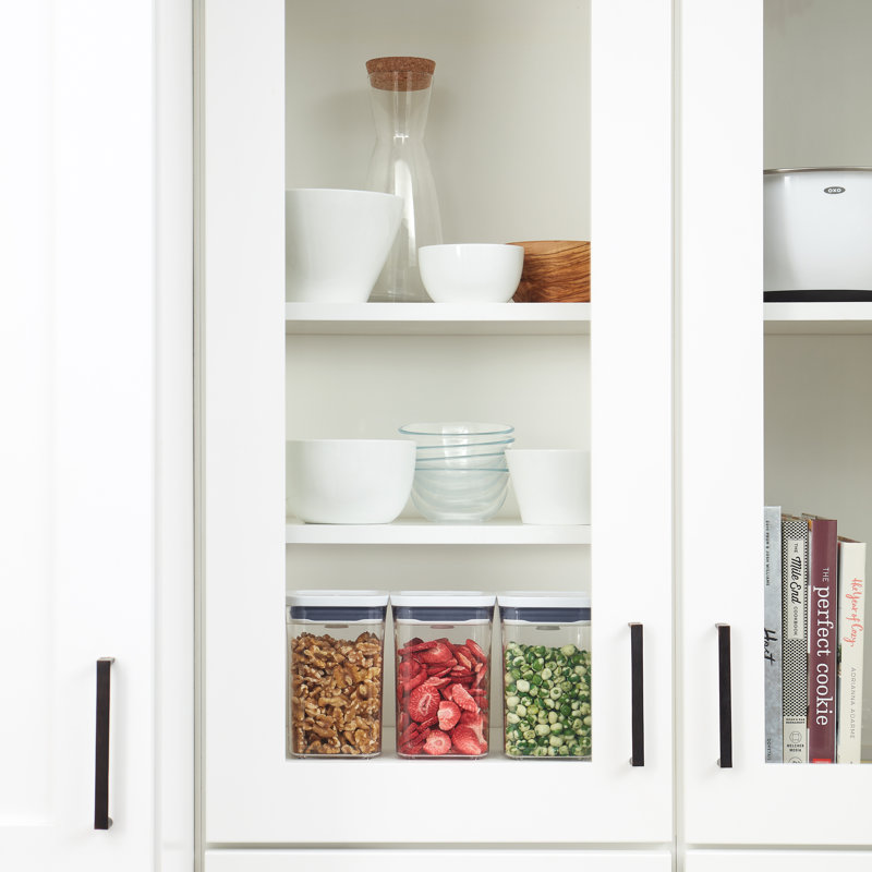 White BPA-Free 3-Piece Plastic Food Storage Container Set