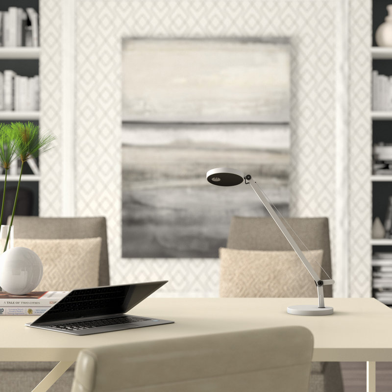 White Adjustable Aluminum LED Table Lamp