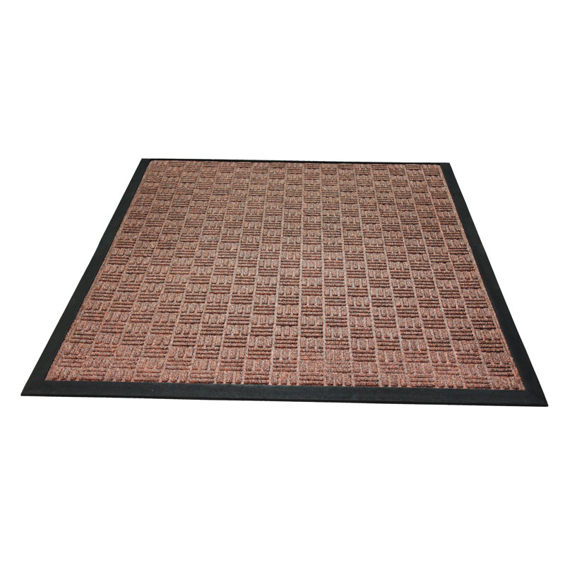 EcoGuard 48'' x 32'' Brown Heavy Duty Outdoor Rubber Mat