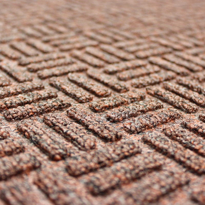 EcoGuard 48'' x 32'' Brown Heavy Duty Outdoor Rubber Mat