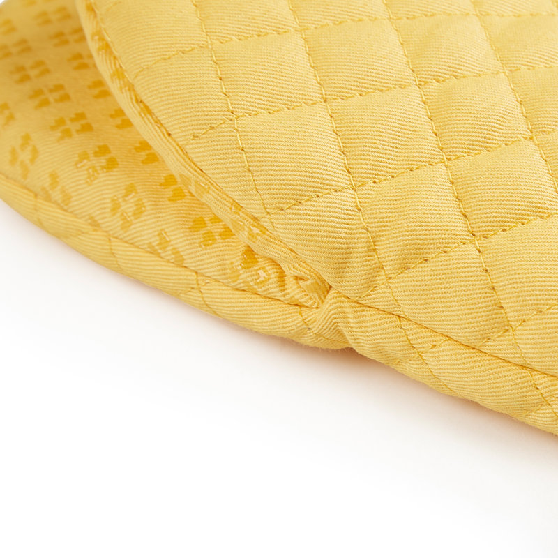 Yellow Silicone and Cotton Mini Oven Mitts, Set of 2