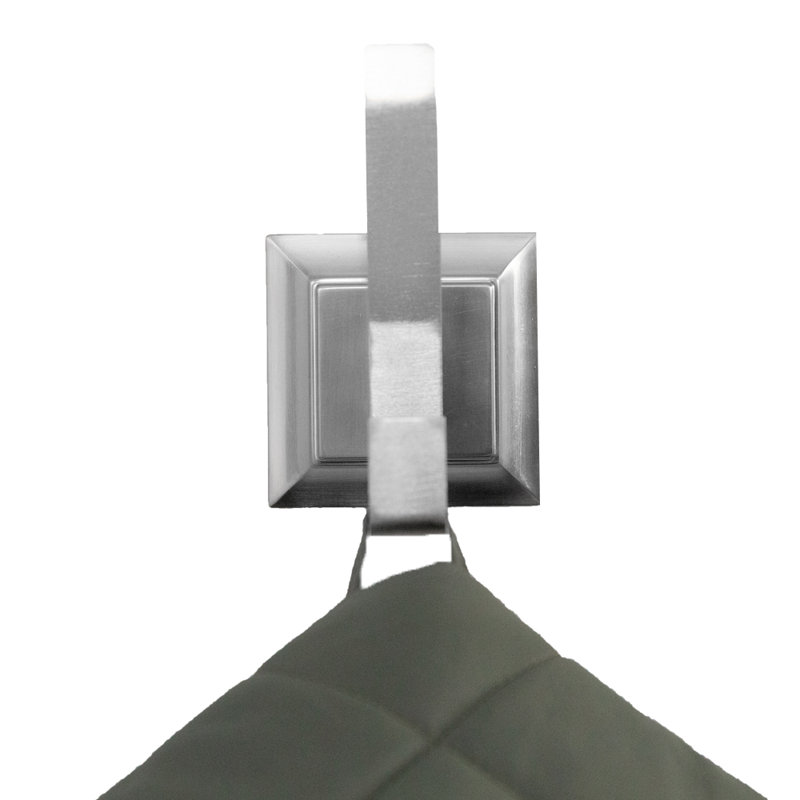 Leonard Satin Nickel Double Wall Mounted Robe Hook