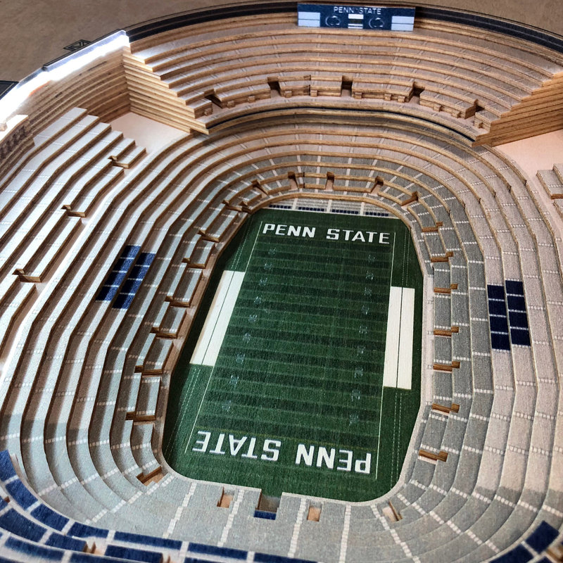 Penn State Nittany Lions 3D Stadium Art LED End Table