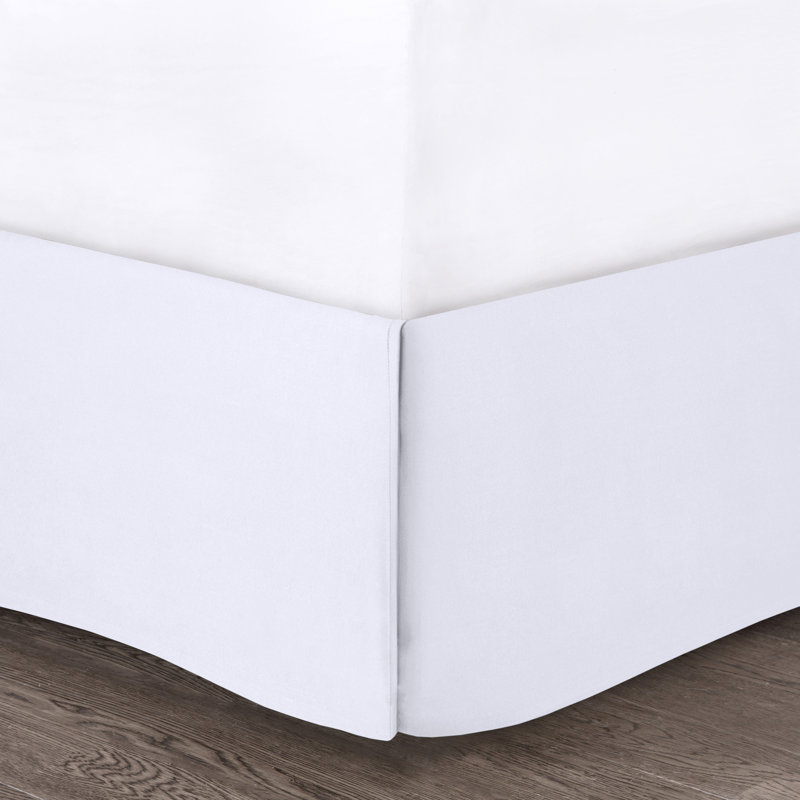 Celeste White Microfiber King Comforter Set with Ruffles