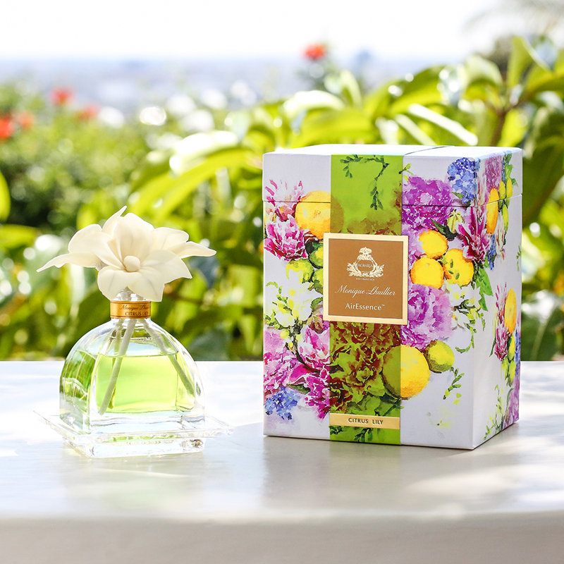 Monique Lhuillier Citrus Lily Diffuser with Sola Flowers