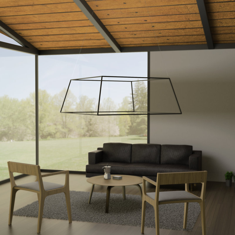 Matte White Aluminum LED Indoor/Outdoor Pendant Light