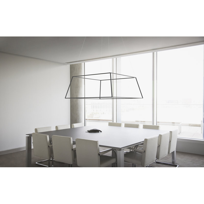 Matte White Aluminum LED Indoor/Outdoor Pendant Light