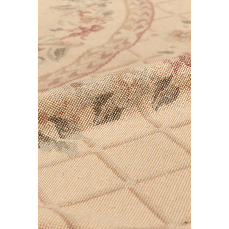 Elegant Multicolor Hand-Knotted Wool Area Rug, 8'5" x 11'7"