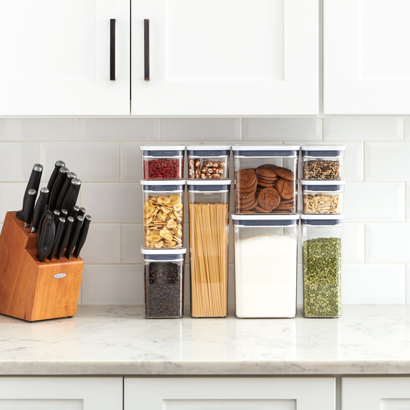 Clear BPA-Free 10-Piece Rectangular Food Storage Set