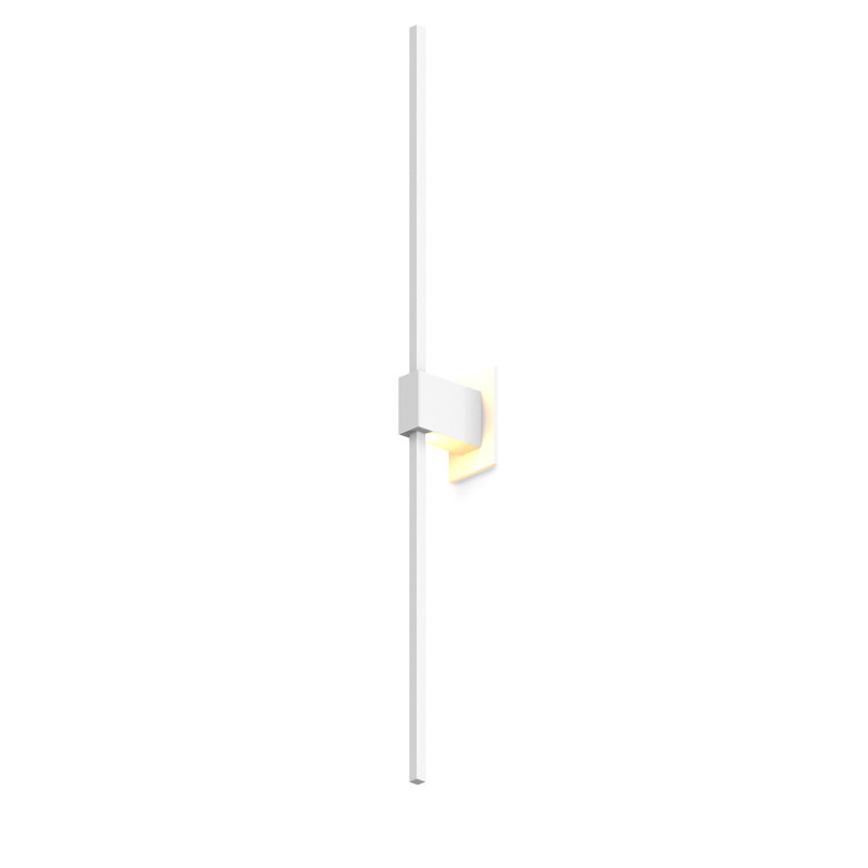 Matte White Z-Bar LED Vanity Wall Sconce, Dimmable 60"