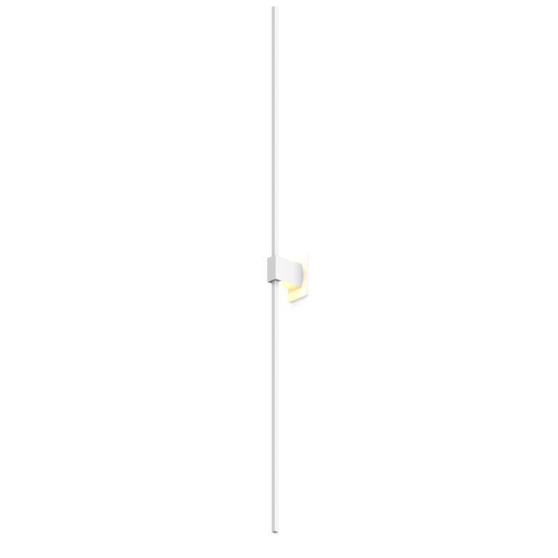 Matte White Z-Bar LED Vanity Wall Sconce, Dimmable 60"