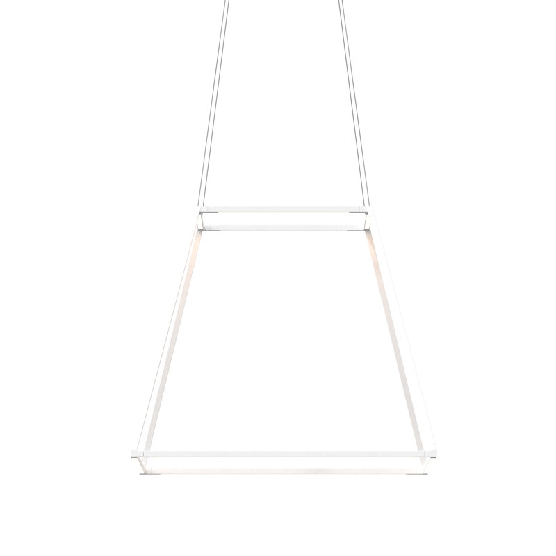 Matte White Aluminum LED Indoor/Outdoor Pendant Light