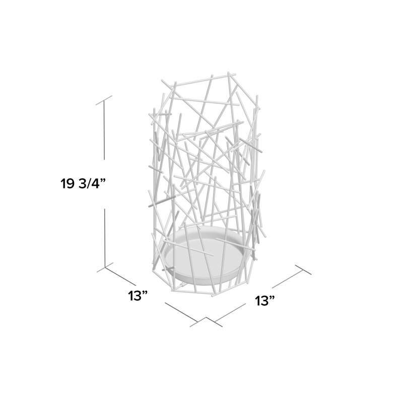 Blow Up Steel Umbrella Stand, 13''Dia x 19.69''H