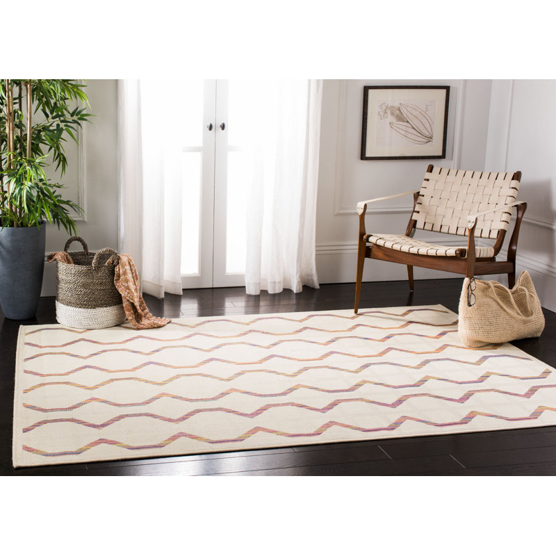 Multicolor Stripe Tufted Handmade Rectangular Rug