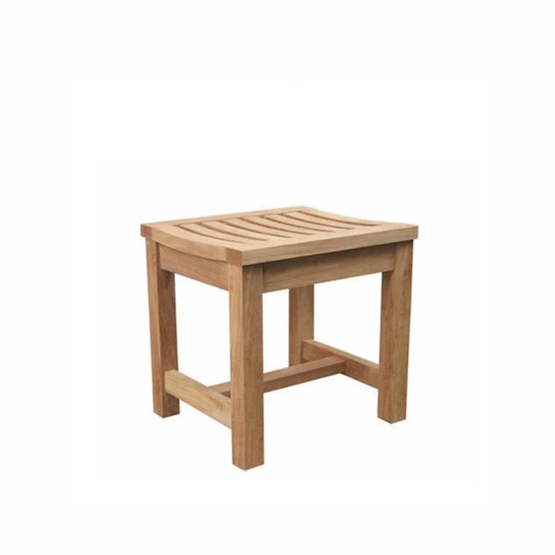 Madison 24'' Teak Backless Outdoor Chair