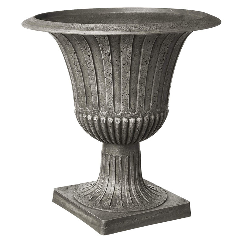 Eco-Friendly Medium Worthington Urn Planter in Cement Finish