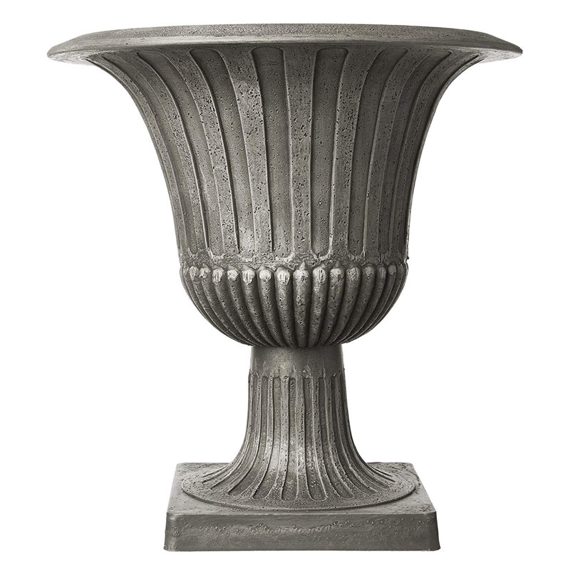 Eco-Friendly Medium Worthington Urn Planter in Cement Finish