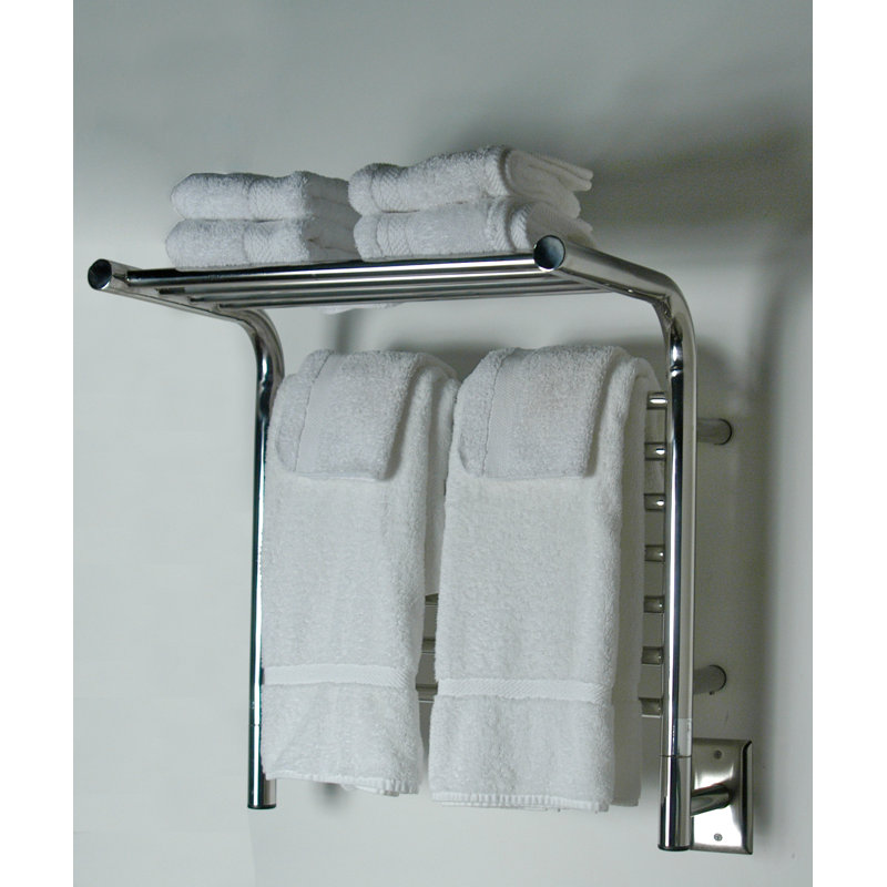 Polished Nickel Modern Wall Mounted Stainless Steel Shelf