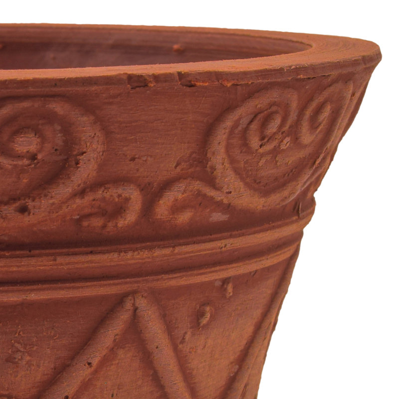 Terra Cotta Round Recycled Plastic Planter