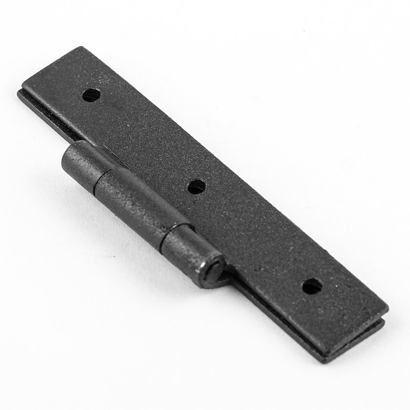 Black Wrought Iron 3.5" Offset H Cabinet Hinges Pack of 10