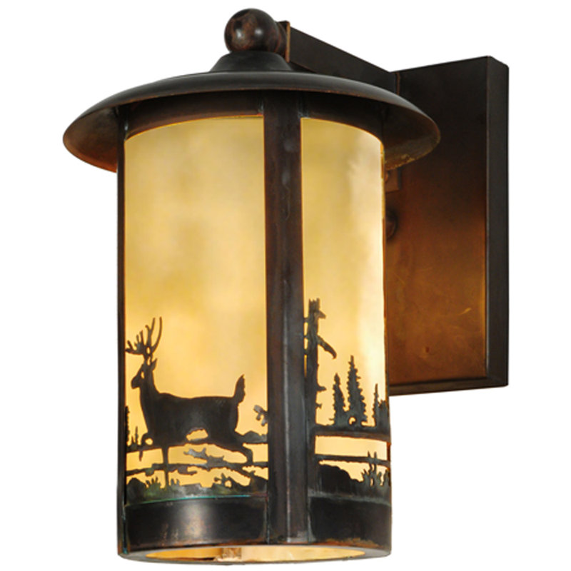 Elegant Brass Dimmable 1-Light Wall Sconce