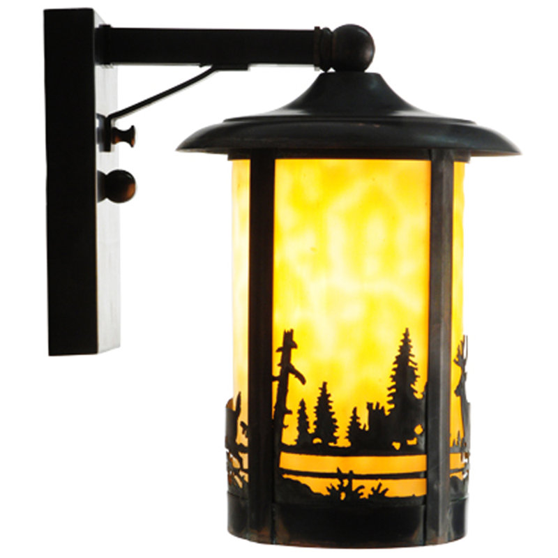 Elegant Brass Dimmable 1-Light Wall Sconce