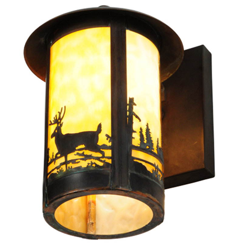 Elegant Brass Dimmable 1-Light Wall Sconce