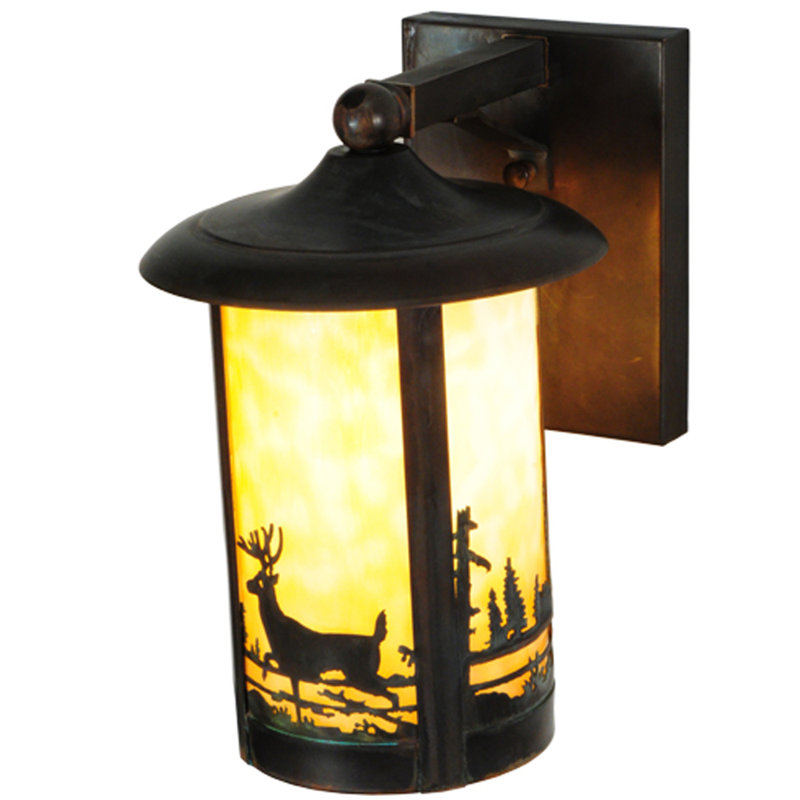 Elegant Brass Dimmable 1-Light Wall Sconce