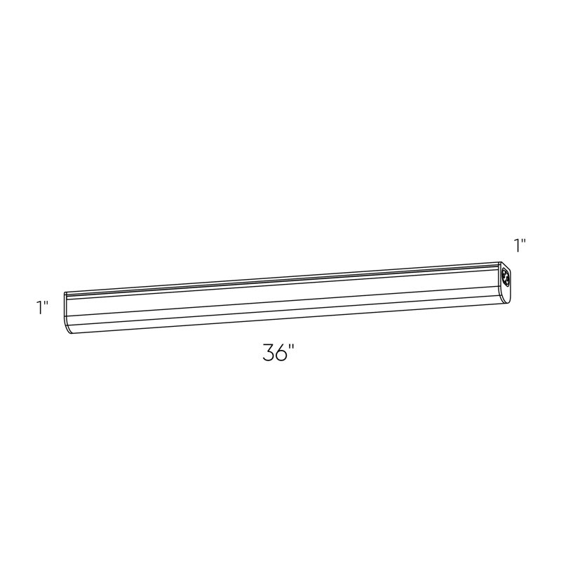36'' Silver LED Under Cabinet Light Bar