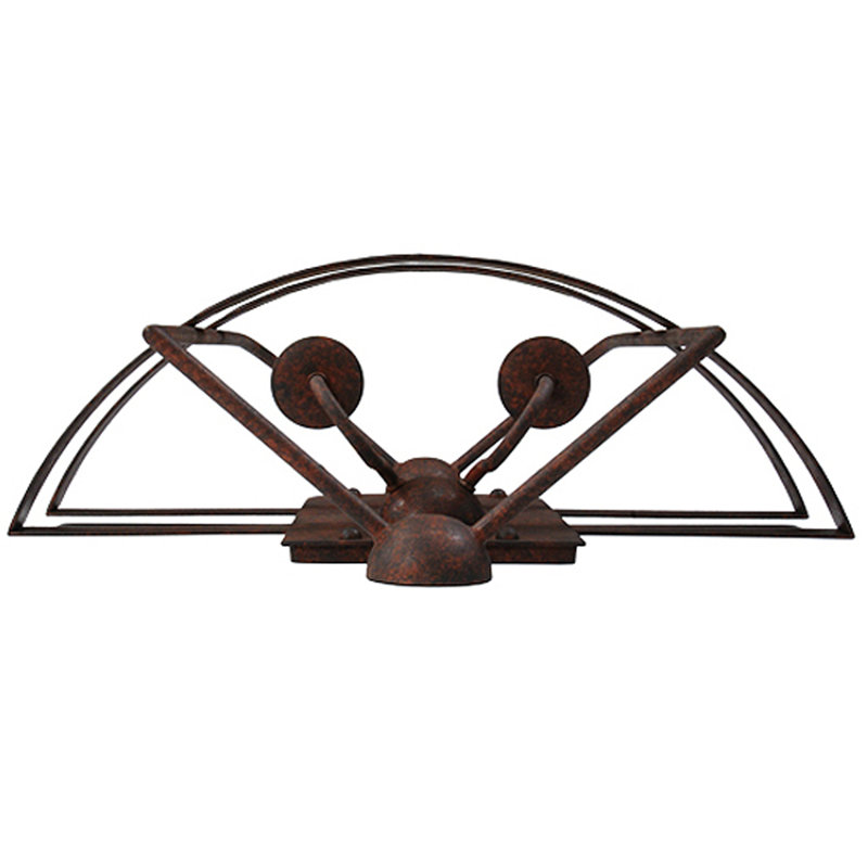 Rusty Nail Finish Industrial 2-Light Candle Sconce