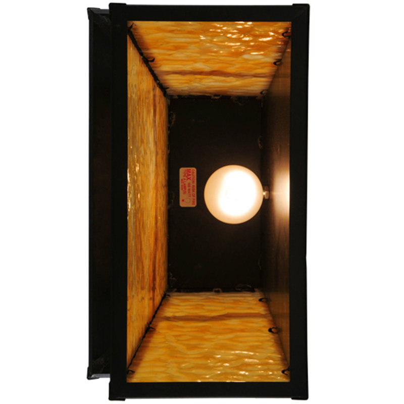 Rustic Brown Solid Brass 1-Light Outdoor Wall Sconce