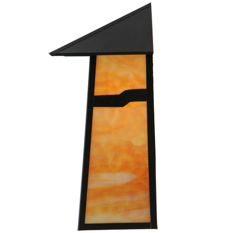 Rustic Brown Solid Brass 1-Light Outdoor Wall Sconce
