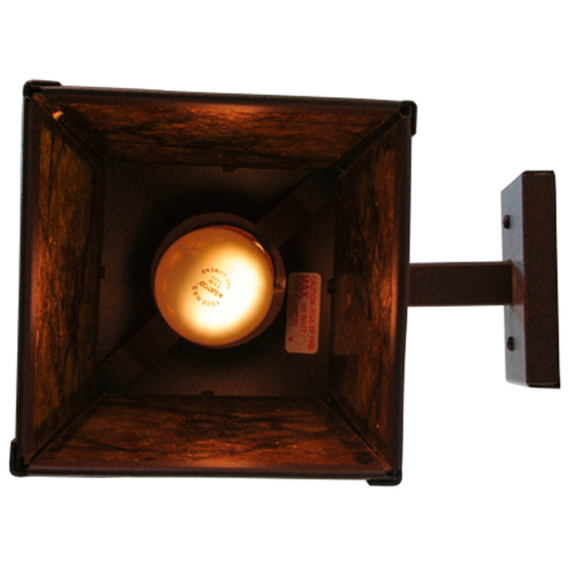 Whispering Pines 1-Light Steel Lantern Wall Sconce