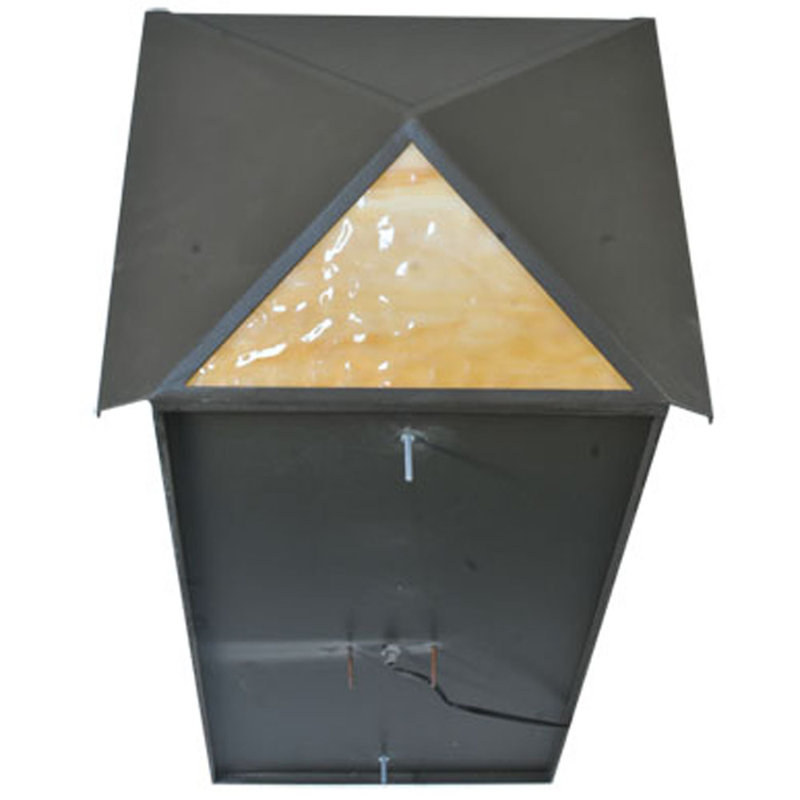 Scottsdale Ambient Steel Sconce with Colorful Glass Shade