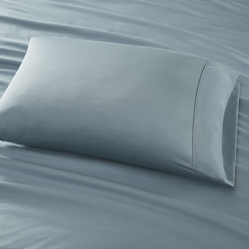 Queen Gray 600 Thread Count Cotton Sheet Set