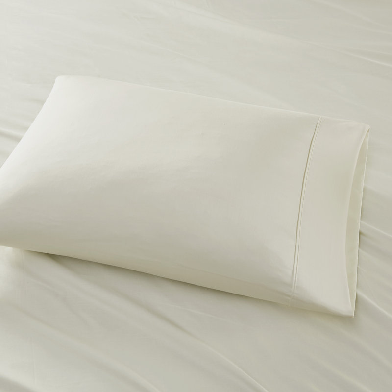 King Gray Solid Cotton Sheet Set with Baratta Hemstitch