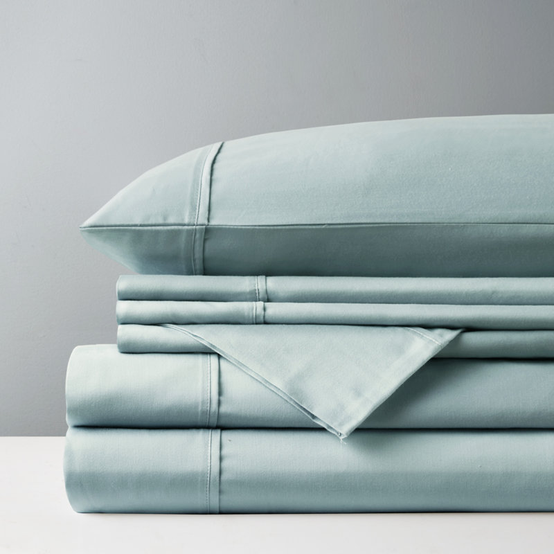 Aqua Queen 800 Thread Count Cotton Blend Sheet Set