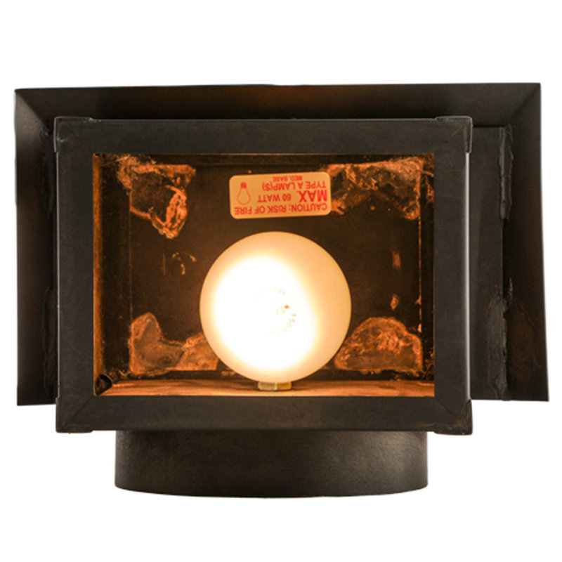Bronze Black Energy Star 1-Light Direct Wired Wall Sconce