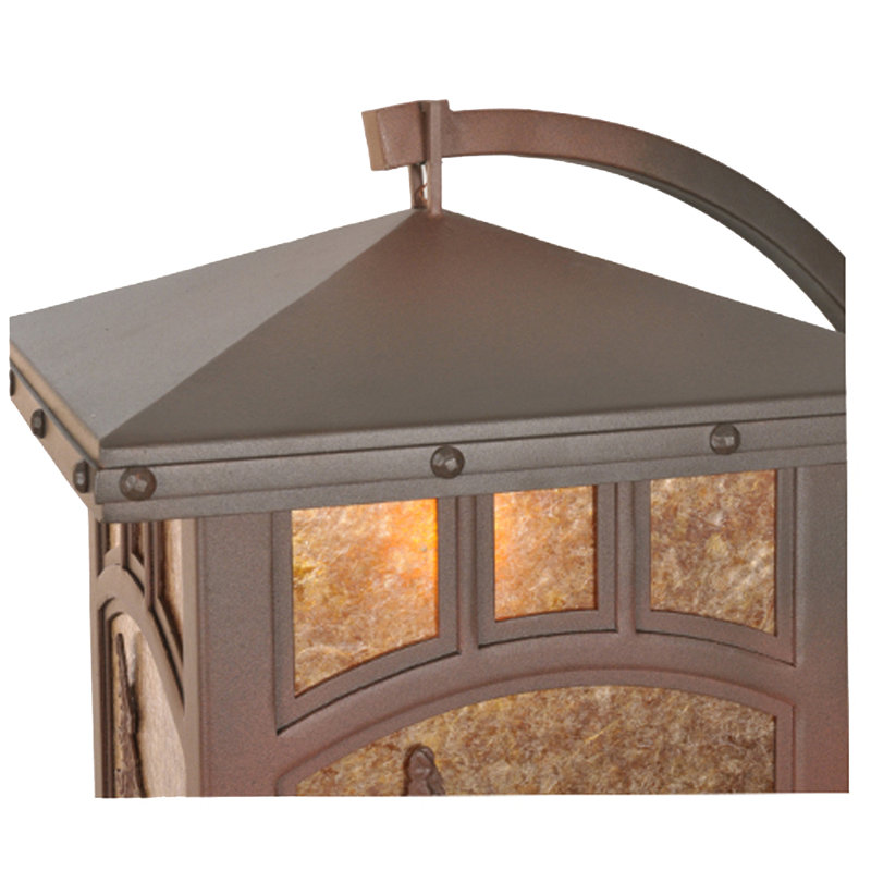 Rustic Amber Glow 25" Iron Wall Sconce Energy Star