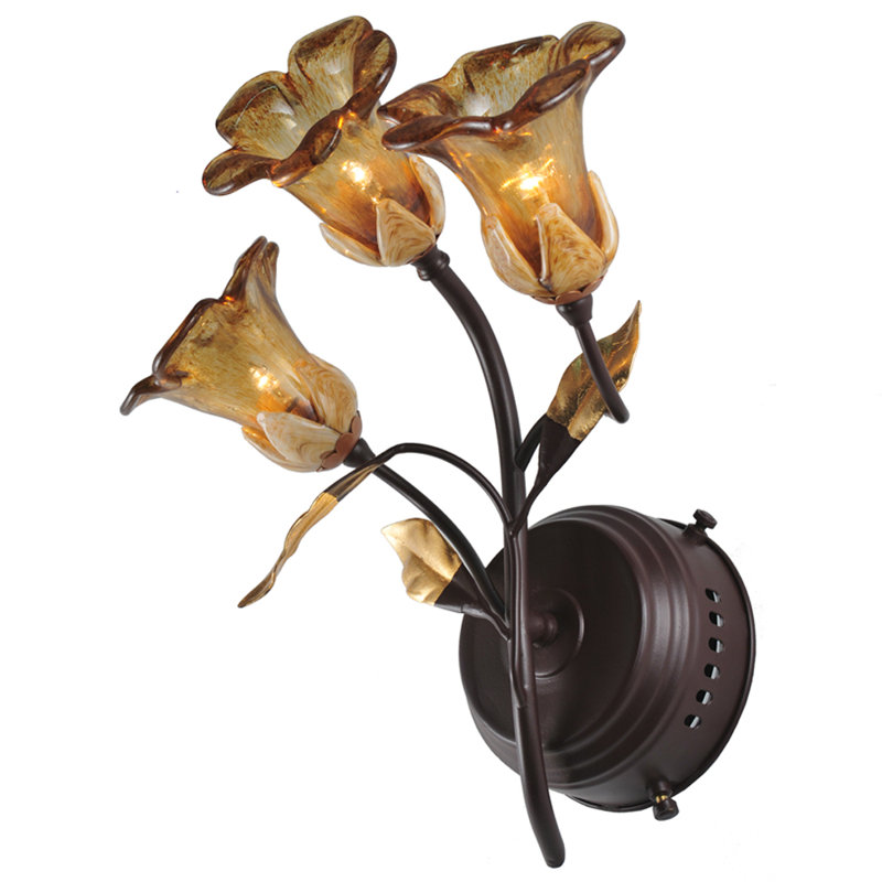 Celestial Bronze 3-Light Dimmable Wall Sconce