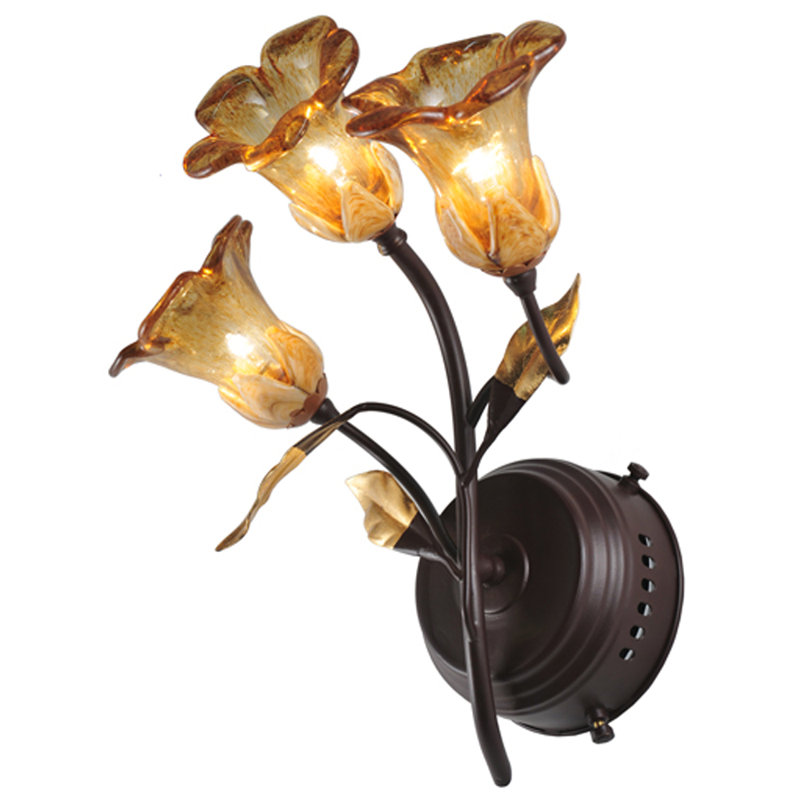 Celestial Bronze 3-Light Dimmable Wall Sconce