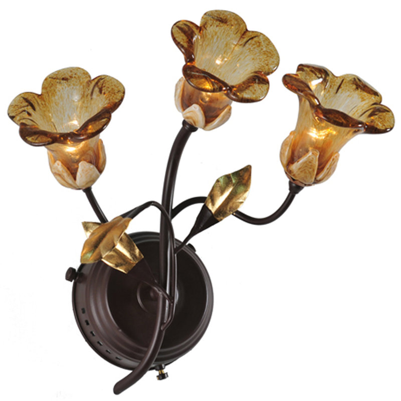 Celestial Bronze 3-Light Dimmable Wall Sconce