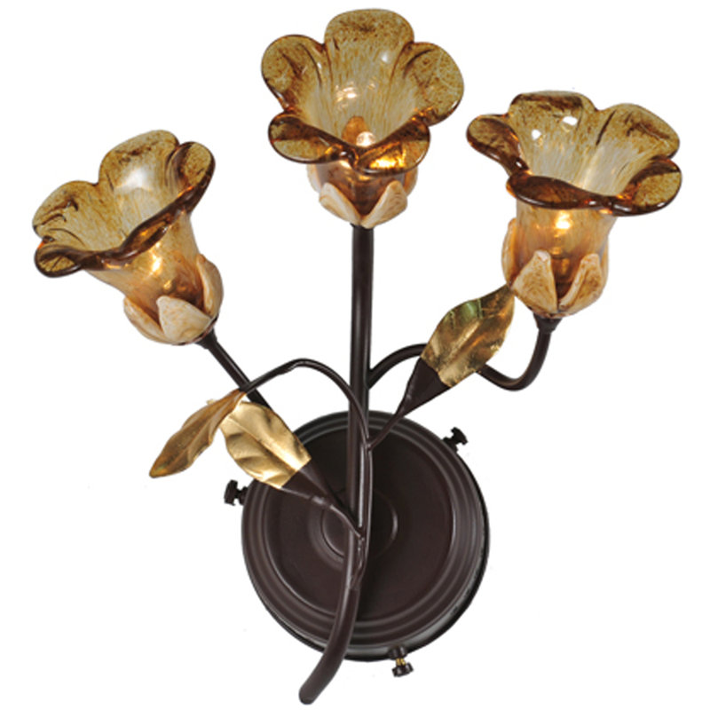 Celestial Bronze 3-Light Dimmable Wall Sconce