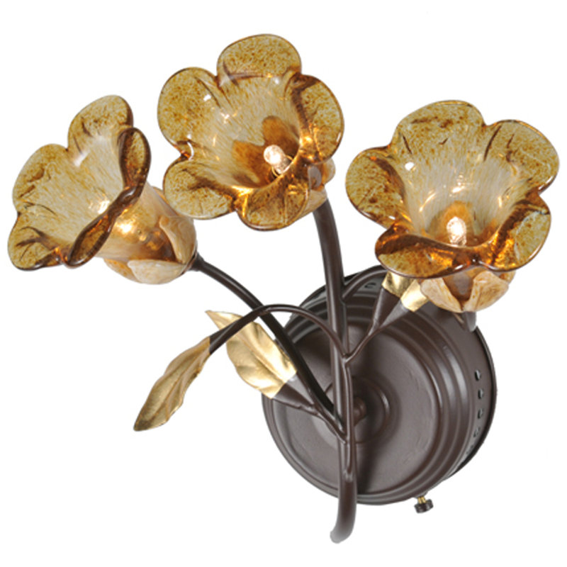 Celestial Bronze 3-Light Dimmable Wall Sconce