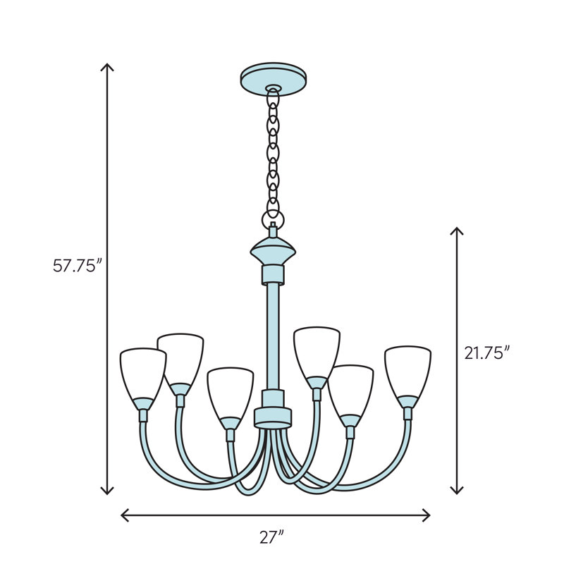 Raleigh Antique Bronze 5-Light Alabaster Glass Chandelier