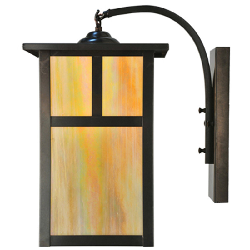 Hyde Park Rustic Copper Brown 1-Light Outdoor Lantern